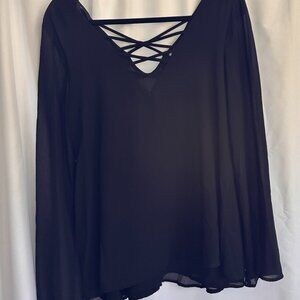Black Long Sleeve Top
